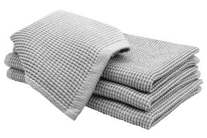 Чайные полотенца набор  Zollner, серо-коричневый