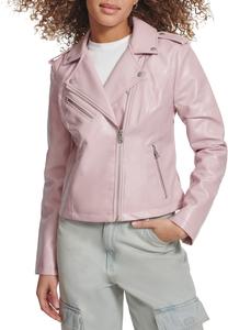 Женская куртка-косуха Levi's классическая кожаная, розовый