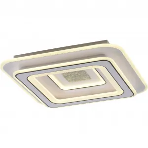 JUST LIGHT Потолочный светильник «TOLAGO», 1 лампочка, источник света Светодиодная панель | Постоянно встроенный светодиод, светодиод, дистанционное управление, инфракрасный порт в комплекте