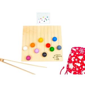 Разноцветные игрушки, картографирование, разноцветные шарики, щипцы, моторика. Inna marka