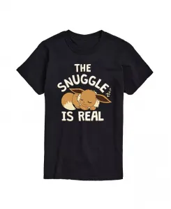 Мужская футболка с коротким рукавом Pokémon The Snuggle Is Real AIRWAVES, черный