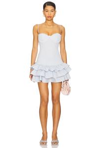 Мини-платье Keegan Majorelle, periwinkle