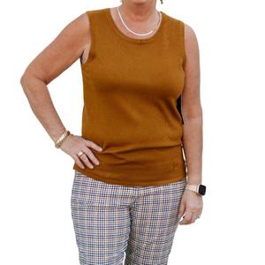 Свитер-майка с воротом Jewel Neck в цвете Tobbern Multiples