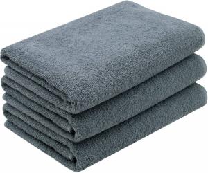 Банные полотенца Zollner 00000084 3er-Set, серый