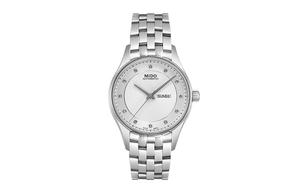 MIDO Часы Helm Automatic Mechanical Movement Women's Watch 33mm Silver Dial Stainless Steel Case Stainless Steel Strap