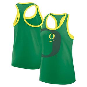 Женский зеленый Oregon Ducks Primetime трикотажный топ-майка Nike
