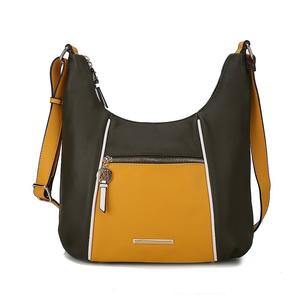 Коллекция MKF Женская сумка через плечо Lavinia в стиле колор-блок из веганской кожи от Mia K MKF Collection, желтый