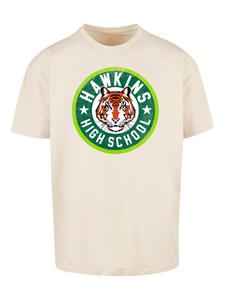 Рубашка F4NT4STIC Stranger Things Hawkins Tiger Circle Netflix TV Series, бежевый