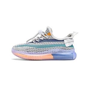 Износостойкие дышащие низкие кроссовки для бега для детей Kung Fu partners, белый/серый