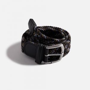 Ремень Anderson's Woven Leather Belt, цвет Grey/Tan/Brown