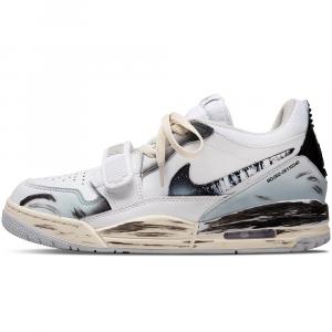 Jordan Легаси 312 Арктик Сёркл износостойкие низкие винтажные баскетбольные кроссовки мужские черный белый синий, цвет Black White Blue