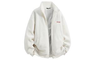 Бархатная куртка унисекс с воротником-стойкой, утолщенные и на флисовой подкладке Disney, белый