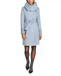 Пальто-Накидка средней длины с капюшоном Sentaler, синий