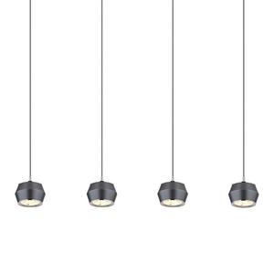 Светодиодный подвесной светильник Globo Lighting Marthy, акриловое стекло / алюминий - количество языков пламени: 4