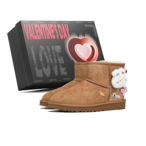 Классические мини термостойкие устойчивые к истиранию короткие снежные ботинки unisex UGG, Chestnut