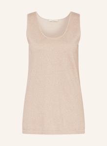 Вязаный топ с блестящей пряжей Lilienfels, золотой