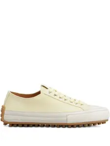 Кожаные кроссовки на шнуровке Tod'S, желтый