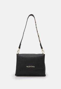 Сумка через плечо Valentino с клапаном и декоративным ремешком, черный