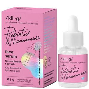 Сыворотка для лица с ниацинамидом для комбинированной и жирной кожи, 30 мл Kilig Probiotics