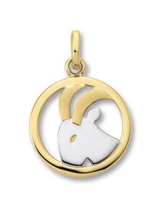 ONE ELEMENT Кулон со знаком зодиака Козерог из желтого золота 333 пробы