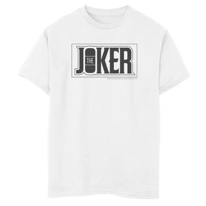 Футболка с графическим плакатом и жирным текстом «Джокер» для мальчиков 8–20 лет из комиксов DC Comics Licensed Character