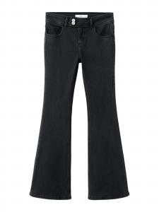 MANGO TEEN Черные расклешенные джинсы 'Thalia'