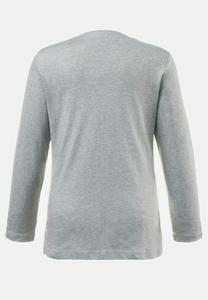 Топ с длинными рукавами COL ROND Ulla Popken, серый