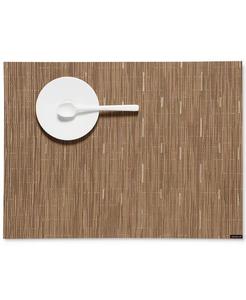 Бамбуковый тканый виниловый коврик для столовых приборов 14 x 19 дюймов Chilewich, бежевый