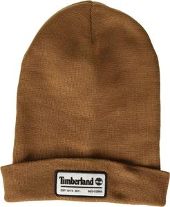 Мужская длинная шапка-бини Timberland с заплатками, Dark Wheat