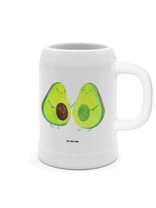 Пивная кружка авокадо пара без слов в белом цвете Mr. & Mrs. Panda