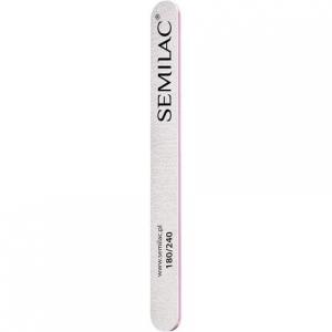 Прямая пилочка для маникюра и педикюра 180/240 – разглаживает натуральные и акриловые ногти., Semilac