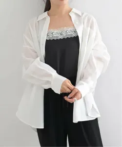 Льняная воздушная рубашка из хлопка U By Spick&Span, цвет White