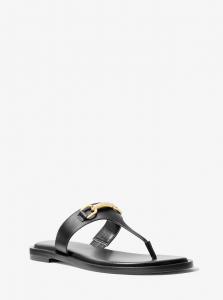 Кожаные сандалии Carson Michael Kors Outlet, черный