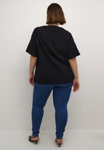 Блуза PAULA Kaffe Curve, пестрый черный