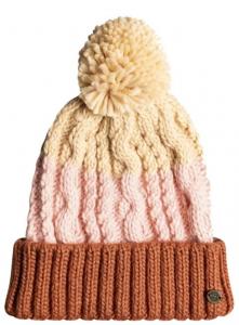 Вязаная шапка Roxy Doux Velvet коричневого цвета