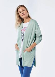 Кардиган GOLDNER Longstrickjacke, цвет bergsee