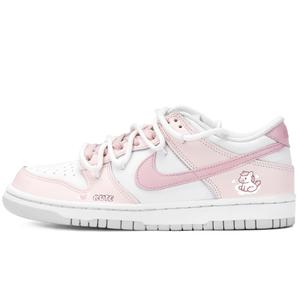 Nike Кроссовки для скейтбординга Dunk Cloud Dream Horse с защитой от истирания и противоскользящей подошвой, низкие, детские, розовые, унисекс