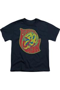 DC Comics Футболка с коротким рукавом "Как я качусь" для детей Gildan, темно-синий