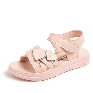 Детские сандалии с низким верхом, устойчивые к ударам, износостойкие, с отскоком, легкие и амортизирующие QIQUDUCK, розовый