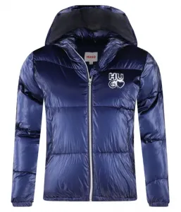 Куртка oversize fit Hugo Kids, темно-синий