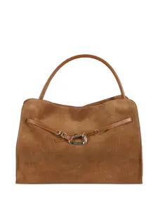 Знаменитая замшевая сумка на плечо 24H BIASIA, нейтральный