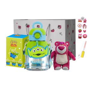 Пластиковые стаканчики Lotso Disney, Alien Spin and Fun Straw Water Cup+Shopping Bag+Large Doll (Includes Cup Cleaning Brush+Straw Brush+Stickers)
