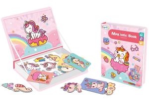Книга Книга Магнитная Книга Единороги 39 предметов. Детская игрушка Trifox