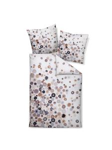 Постельное белье, 1 упаковка, белого/коричневого цвета Janine, 135 x 200 + 80 x 80 см