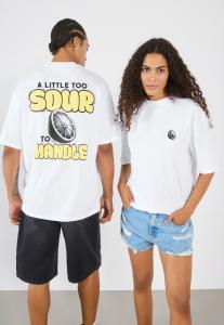 Футболка с принтом UNISEX YOURTURN, белый