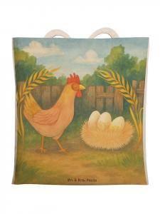 Mr. & Mrs. Panda Наплечная сумка с изображением курицы, символизирующей гордость, без слогана, белого цвета