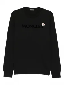 Лонгслив с логотипом Moncler, черный