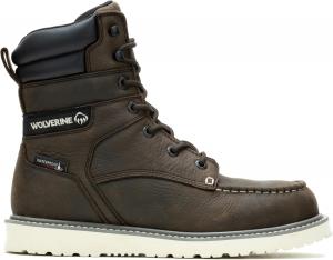 Мужские ботинки Wolverine Trade Wedge водонепроницаемые с защитным стальным носком, 6, темно-коричневый