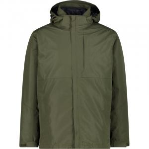 Мужская куртка Doppeljacke с застежкой-молнией и отстегивающимся капюшоном. Cmp, зеленый