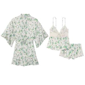 Victoria's Secret Пижамный комплект женский белый с принтом